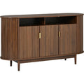 Credenza da soggiorno in legno massello noce