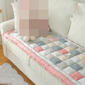 Seduta imbottita Boho Patchwork Floral Print Couch nero
