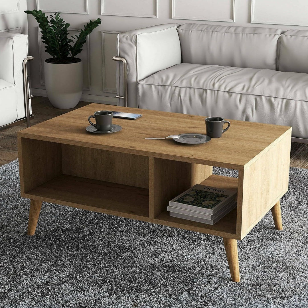 Tavolino da salotto 42 x 90 x 54 cm marrone
