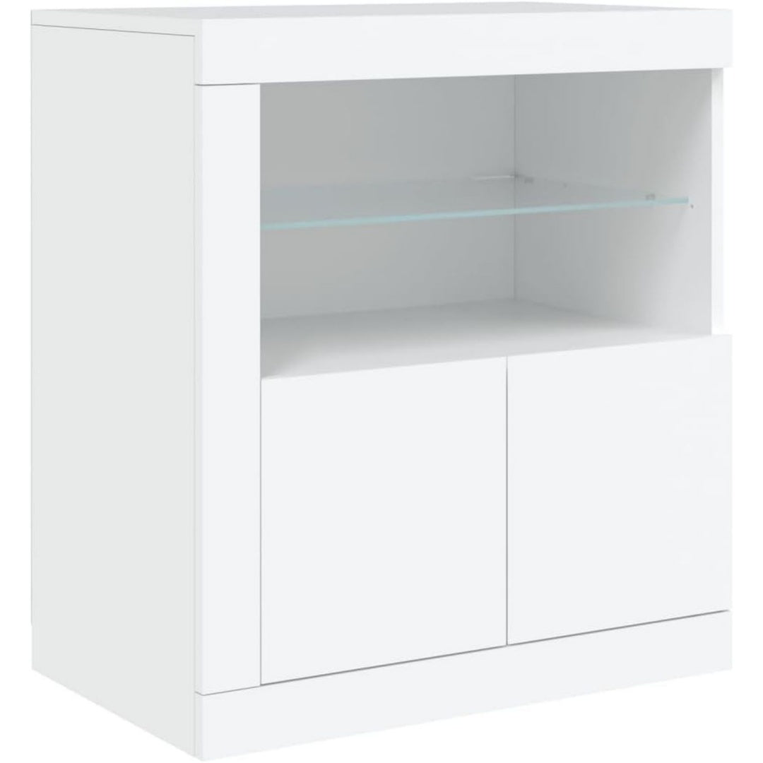 Credenza da soggiorno con cassetti regolabile nero