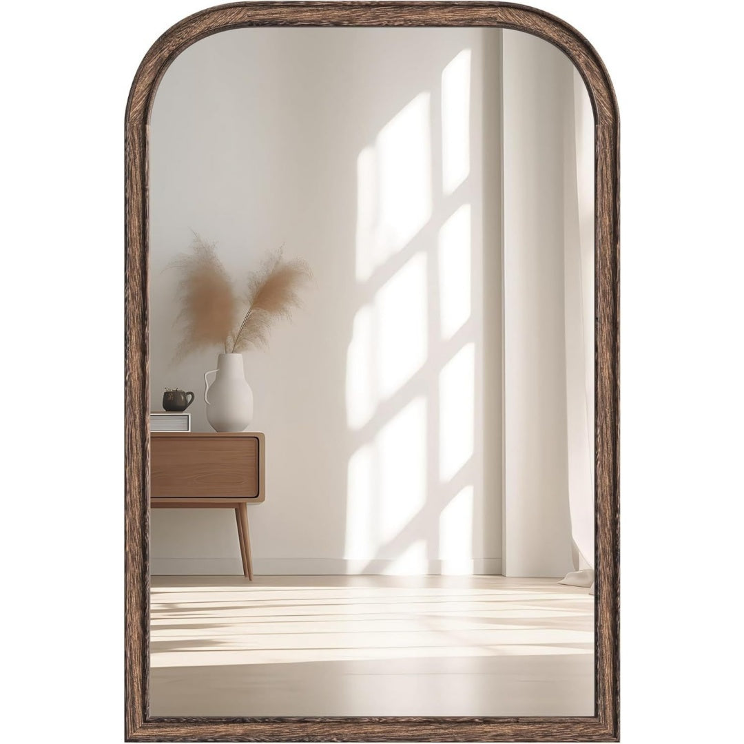 Arredo per soggiorno in legno massello con vetro bianco