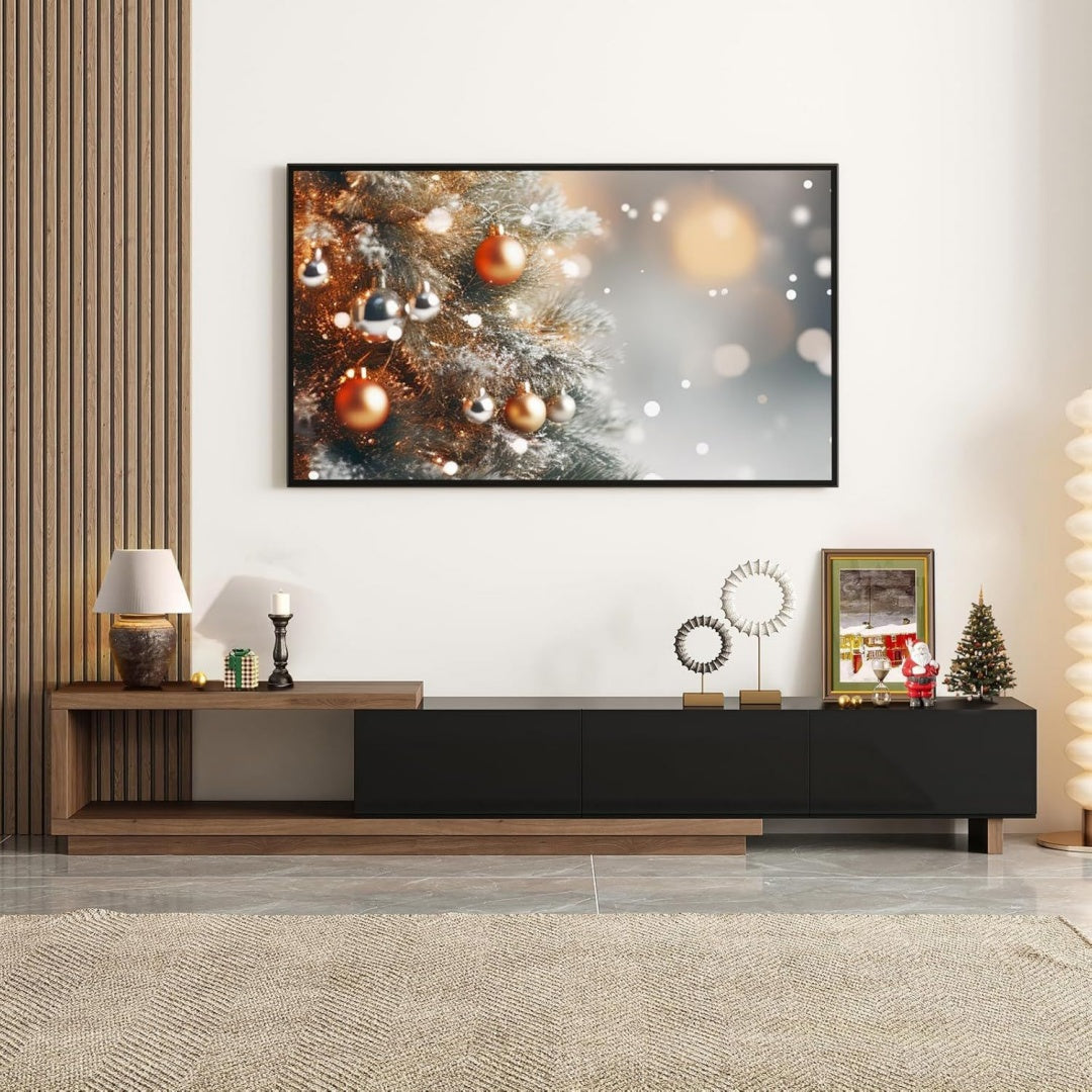 Mobile TV nero in MDF