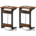 Piano d appoggio con porta USB marrone