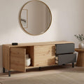 Console porta TV con cassetti struttura in metallo antracite