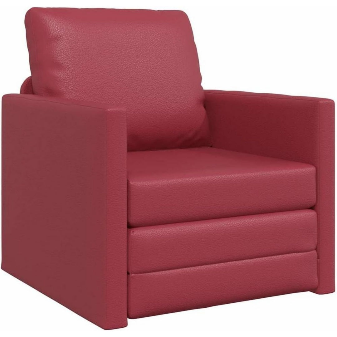 Divano da soggiorno rivestimento in velluto rosso