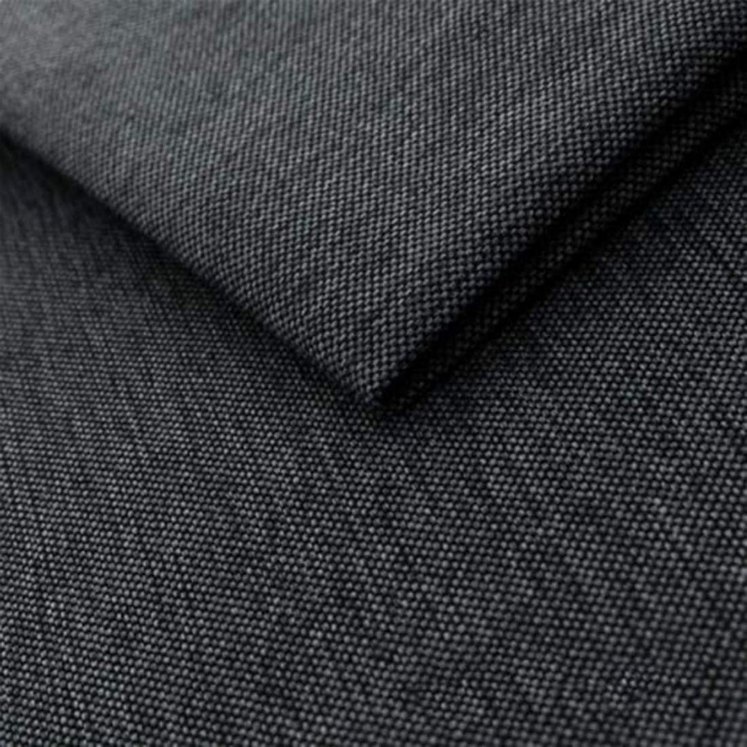 Pouf da soggiorno nero rivestimento in tessuto