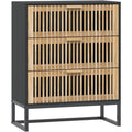 Madia contenitore Credenza soggiorno, mobiletto portaoggetti legno nero