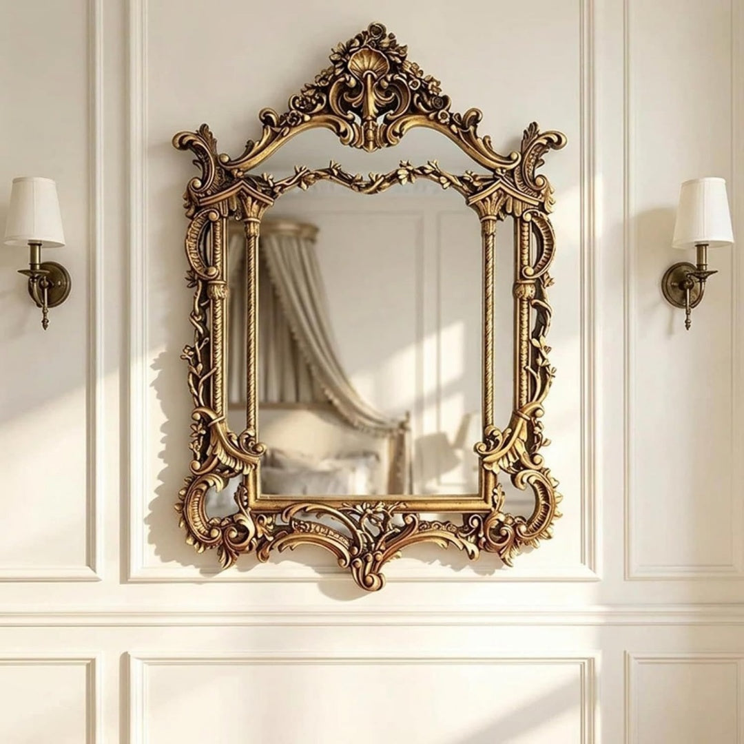 Specchi da parete con vetro stile vintage naturale